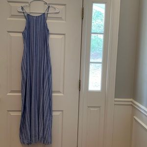 Women’s Spaghetti Strap Halter Maxi Dress